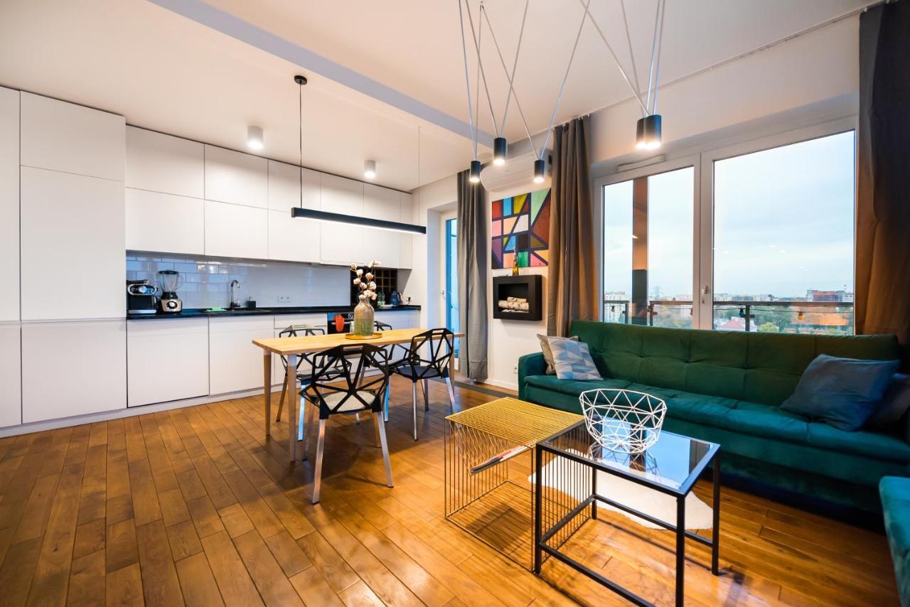 Qbik Artistic Cityscape Apartment Varsovia Exterior foto